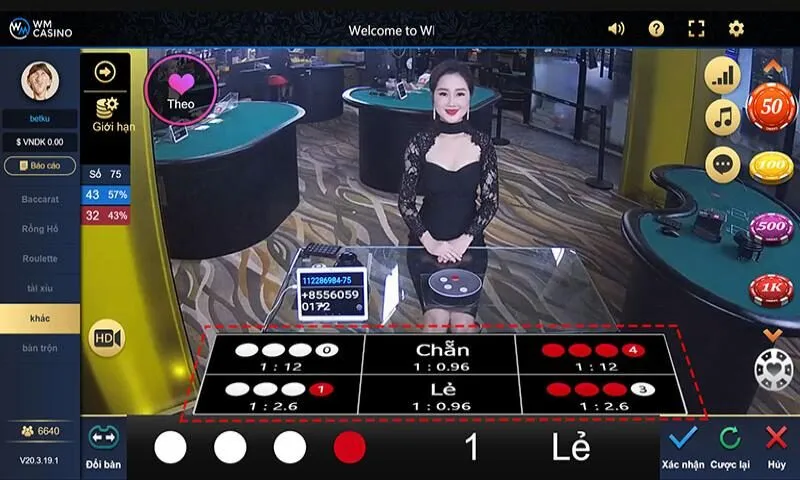 Live Casino sẽ mô phỏng lại không gian sòng bạc ngoài đời