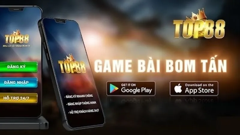 Quy trình tải app Top88 trên di động Android & iOS